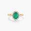 Anillo de oro 18K diamante natural 0.3 ct.