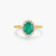 Anillo de oro 18K diamante natural 0.3 ct.