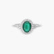 Anillo de oro blanco 18K diamante natural 0.21 ct. INDIRA
