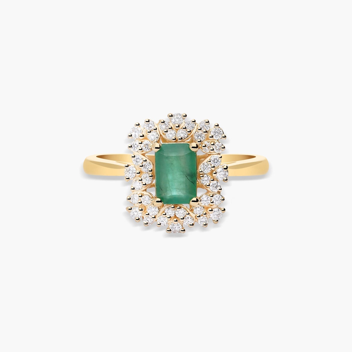 Anillo de oro 18K diamante natural 0.22 ct. JAIPUR VIRIDIA
