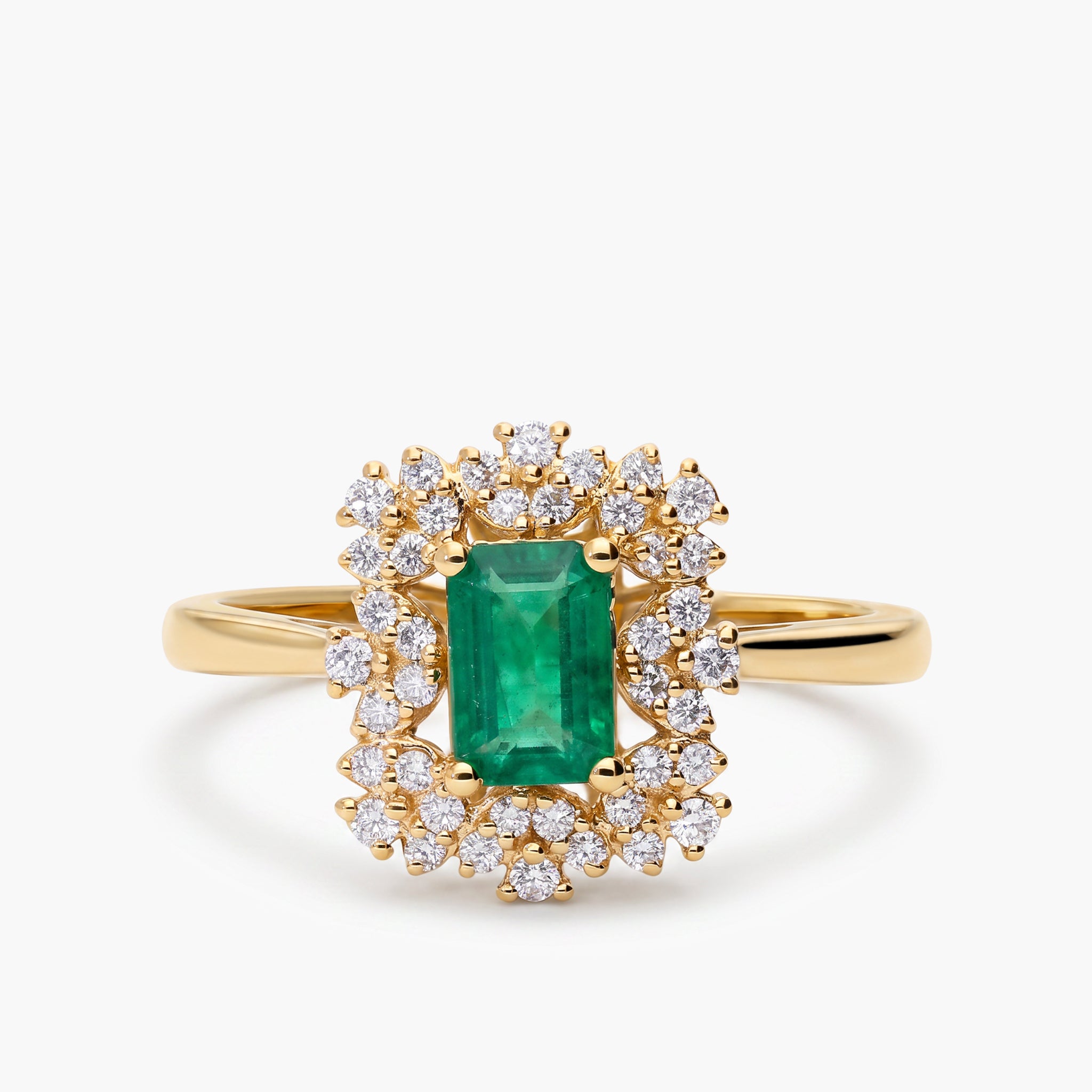 Anillo de oro 18K diamante natural 0.22 ct. JAIPUR VIRIDIA