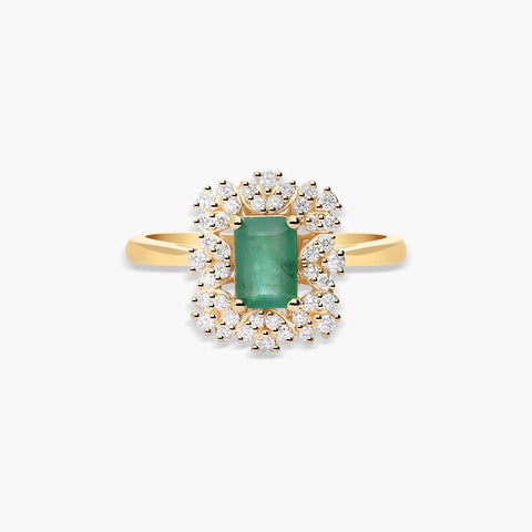 Anillo de oro 18K diamante natural 0.22 ct. JAIPUR VIRIDIA