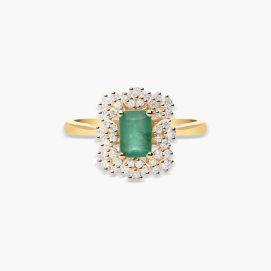 Anillo de oro 18K diamante natural 0.22 ct. JAIPUR VIRIDIA