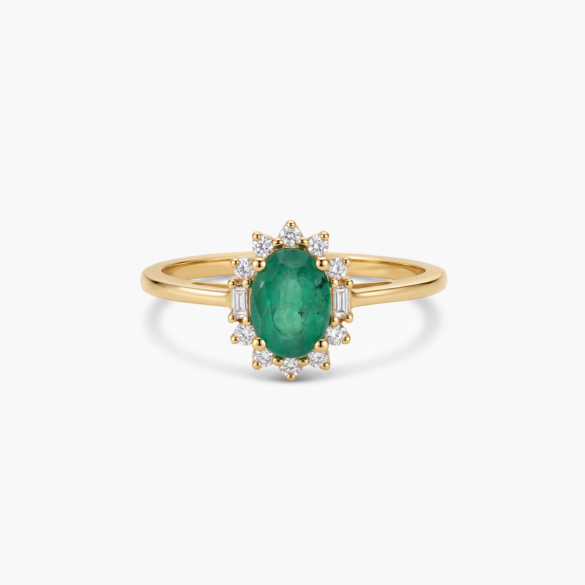 Anillo de oro 18K diamante natural 0.13 ct. OASIS