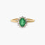 Anillo de oro 18K diamante natural 0.13 ct. OASIS