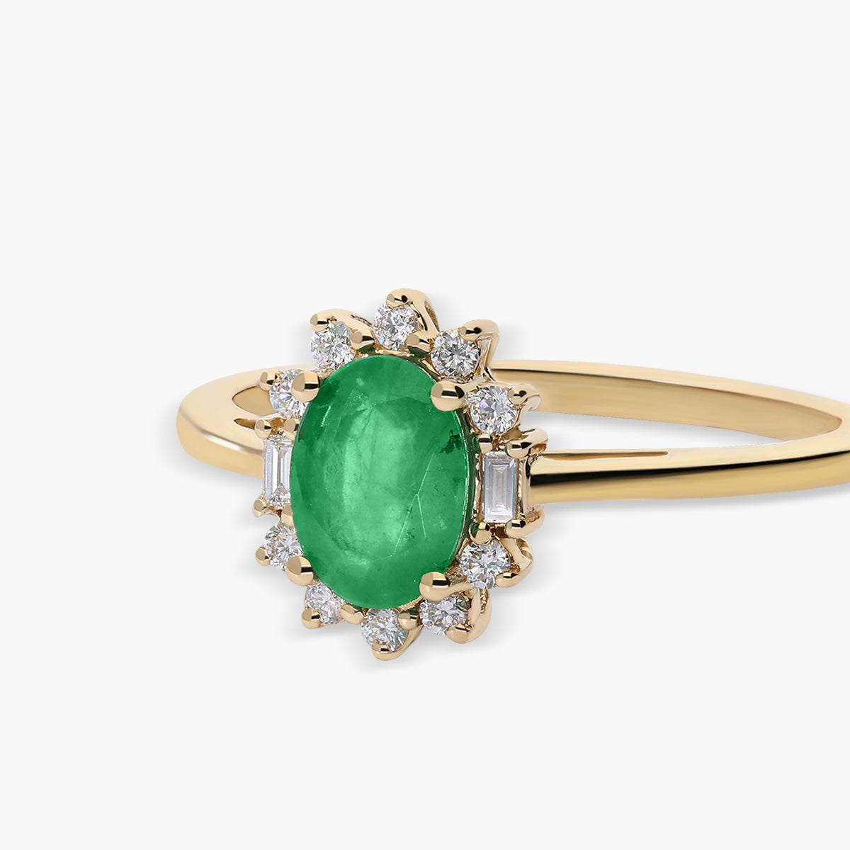 Anillo de oro 18K diamante natural 0.13 ct. OASIS