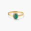 Anillo de oro 18K diamante natural 0.08 ct.