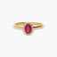 Anillo de oro 18K diamante natural 0.08 ct.