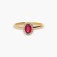 Anillo de oro 18K diamante natural 0.08 ct.