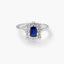 Anillo de oro blanco 18K diamante natural 0.22 ct. JAIPUR CELESTIA