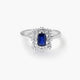Anillo de oro blanco 18K diamante natural 0.22 ct. JAIPUR CELESTIA