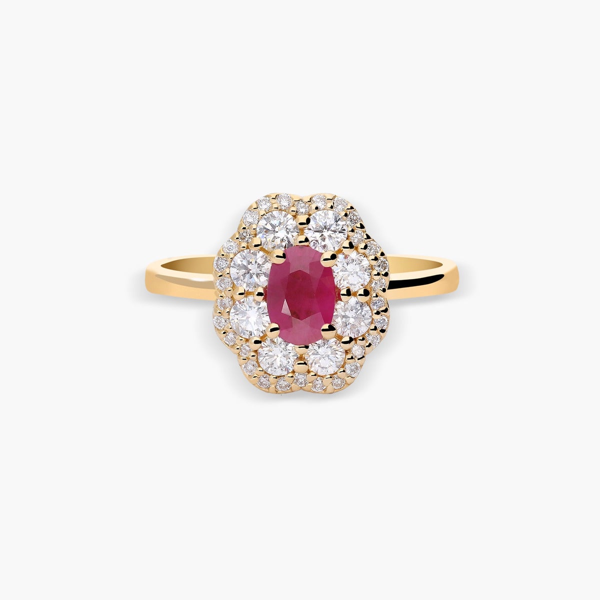 Anillo de oro 18K diamante natural 0.63 ct. JAIPUR FLAMMIA