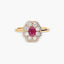Anillo de oro 18K diamante natural 0.63 ct. JAIPUR FLAMMIA