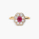 Anillo de oro 18K diamante natural 0.63 ct. JAIPUR FLAMMIA