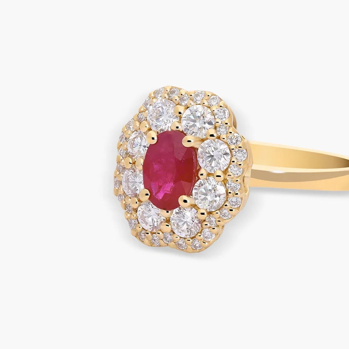 Anillo de oro 18K diamante natural 0.63 ct. JAIPUR FLAMMIA