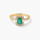 Anillo de oro 18K diamante natural 0.410 ct. GATSBY