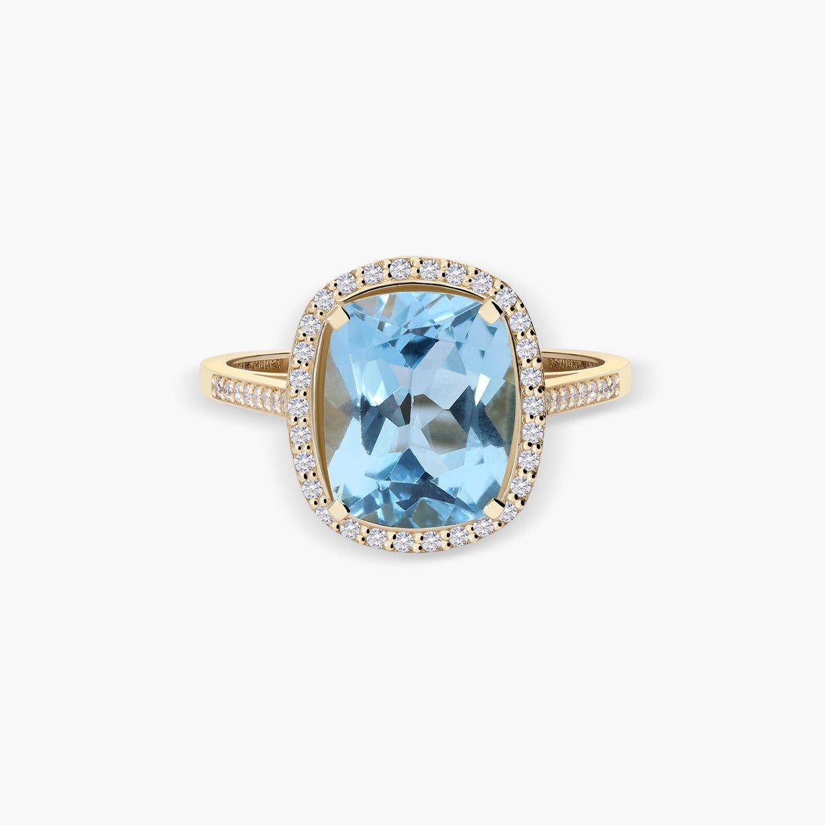 Anillo diamante natural 0.23 ct. oro 18 quilates