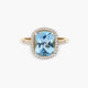 Anillo diamante natural 0.23 ct. oro 18 quilates