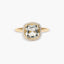 Anillo de oro 18K diamante natural 0.14 ct.
