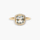 Anillo de oro 18K diamante natural 0.14 ct.