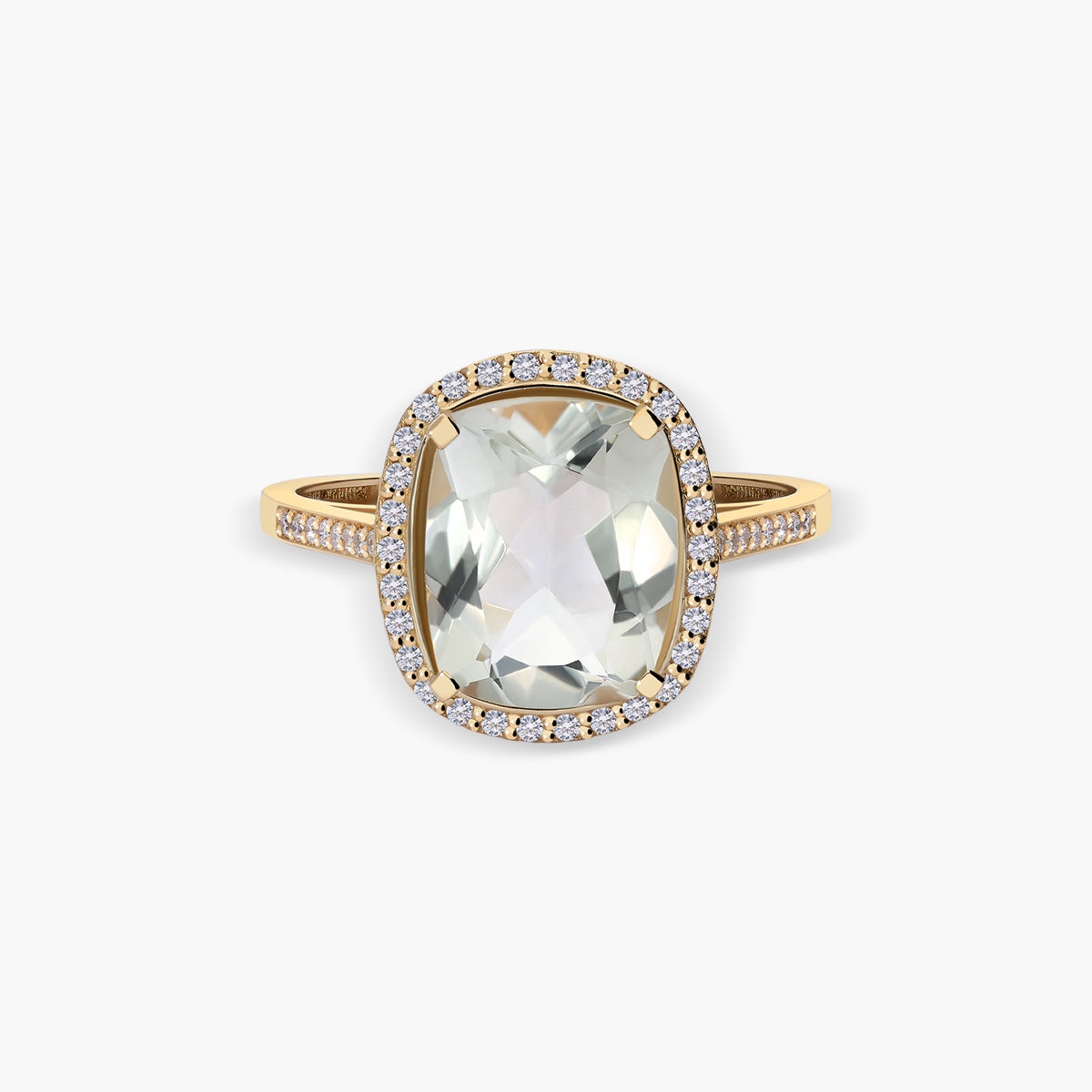 Anillo de oro 18K diamante natural 0.23 ct.
