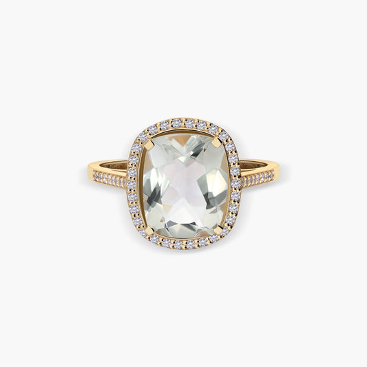 Anillo de oro 18K diamante natural 0.23 ct.
