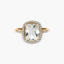 Anillo de oro 18K diamante natural 0.23 ct.