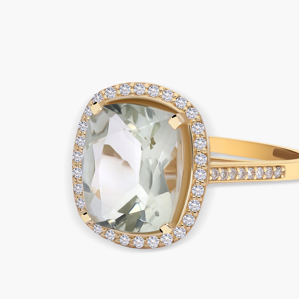Anillo de oro 18K diamante natural 0.23 ct.