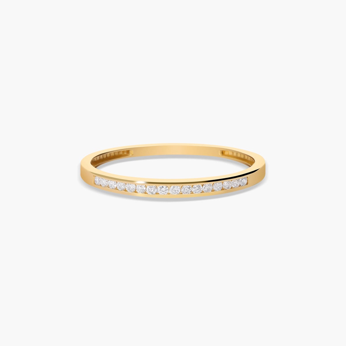 Anillo diamante natural 0.11 ct. oro 18 quilates