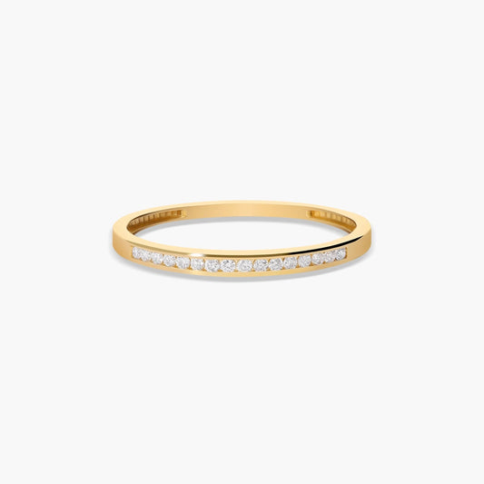 Anillo diamante natural 0.11 ct. oro 18 quilates