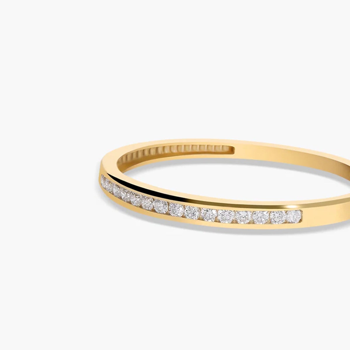 Anillo diamante natural 0.11 ct. oro 18 quilates