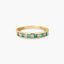 Anillo de oro 18K diamante natural 0.04 ct.
