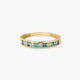 Anillo de oro 18K diamante natural 0.04 ct.