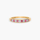 Anillo de oro 18K diamante natural 0.04 ct. 