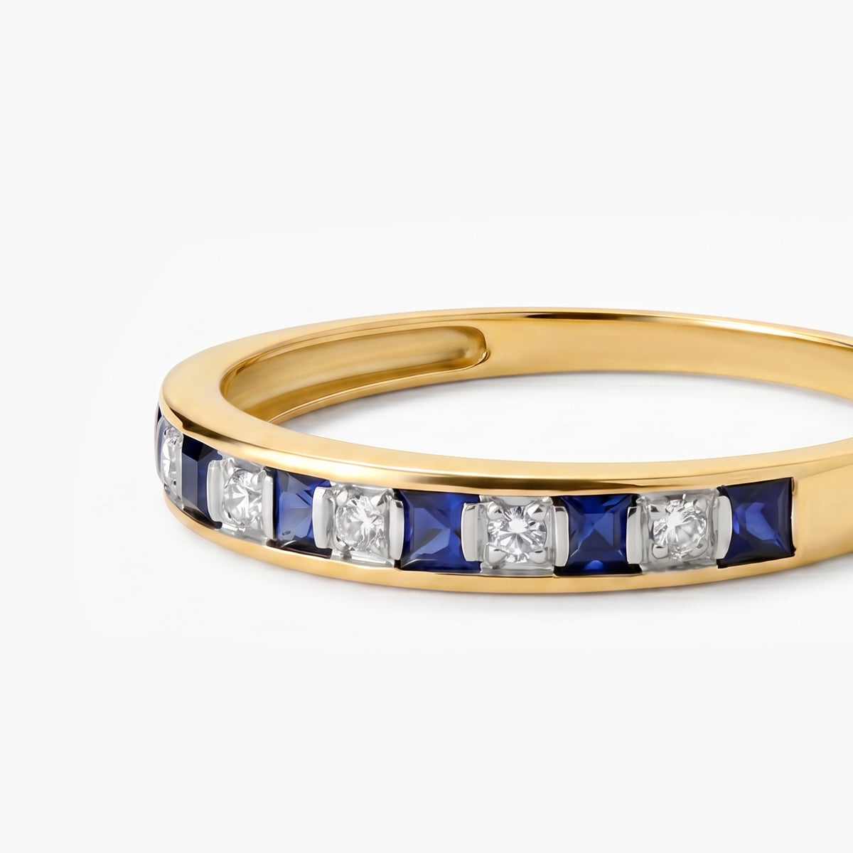 Anillo diamante natural oro 18 quilates
