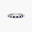 Anillo de oro blanco 18K diamante natural 0.04 ct.