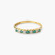 Anillo de oro 18K diamante natural 0.16 ct.