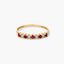 Anillo de oro 18K diamante natural 0.16 ct.