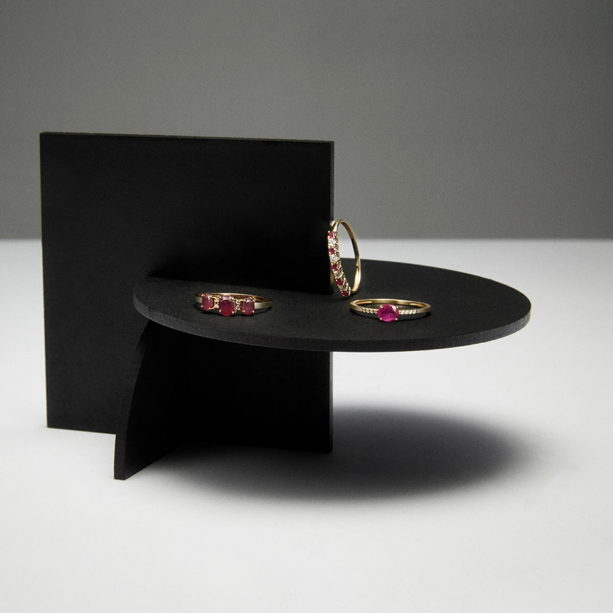Anillo de oro 18K diamante natural 0.16 ct.