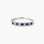 Anillo de oro blanco 18K diamante natural 0.16 ct.