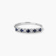 Anillo de oro blanco 18K diamante natural 0.16 ct.