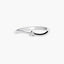 Anillo de oro blanco 18K diamante natural 0.05 ct. 