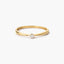 Anillo de oro 18K diamante natural 0.05 ct.