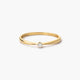 Anillo de oro 18K diamante natural 0.05 ct.
