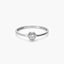 Anillo diamante natural oro 18 quilates
