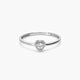 Anillo diamante natural oro 18 quilates
