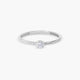 Anillo diamante natural 0.04 ct. oro 18 quilates