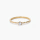 Anillo diamante natural 0.02 ct. oro 18 quilates