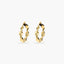 Pendientes de aro de oro 18K 20 mm HELIX
