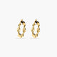 Pendientes de aro de oro 18K 20 mm HELIX